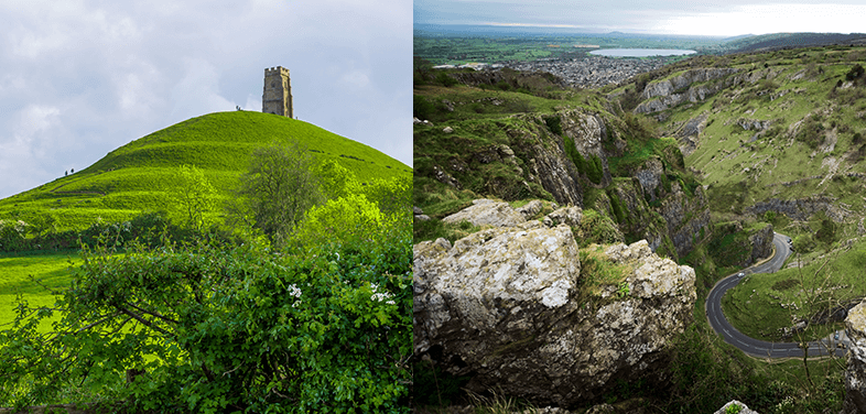 Glastonbury Tor and Cheddar Gorge