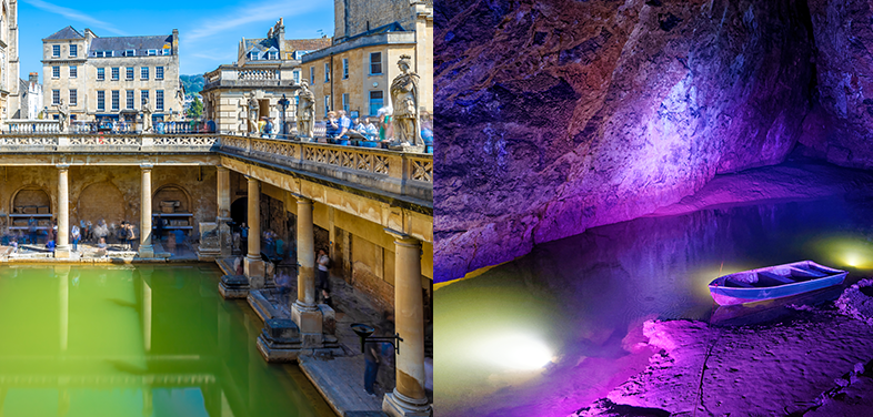 The Roman Baths and Wookey Hole Caves 